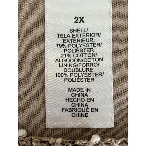 Alfred Dunner Top Womens 2X Popcorn Mesh Layered Blouse Mature Lagenlook - Picture 8 of 11